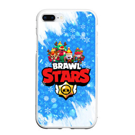 Чехол для iPhone 7Plus/8 Plus матовый с принтом Новогодний Brawl Stars #5 в Екатеринбурге, Силикон | Область печати: задняя сторона чехла, без боковых панелей | 2020 | brawl | brawl stars | christmas | new year | stars | бравл старс | брол старс | новогодний | новый год | рождество