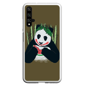 Чехол для Honor 20 с принтом Panda в Екатеринбурге, Силикон | Область печати: задняя сторона чехла, без боковых панелей | animal | арбуз | бамбук | животное | панда