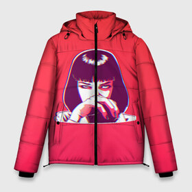 Мужская зимняя куртка 3D с принтом MIA GLITCH Gradient в Екатеринбурге, верх — 100% полиэстер; подкладка — 100% полиэстер; утеплитель — 100% полиэстер | длина ниже бедра, свободный силуэт Оверсайз. Есть воротник-стойка, отстегивающийся капюшон и ветрозащитная планка. 

Боковые карманы с листочкой на кнопках и внутренний карман на молнии. | pulp | pulp fiction | quentin tarantino | tarantino | квентин тарантино | кино | криминальное чтиво | тарантино | тарентино | торентино | торрентино | фильм | чтиво