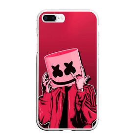 Чехол для iPhone 7Plus/8 Plus матовый с принтом Marshmello Rock в Екатеринбурге, Силикон | Область печати: задняя сторона чехла, без боковых панелей | Тематика изображения на принте: dj | fortnitemarshmello | marshmello | music | rock | диджей | зефир | знаменитость | маршмэллоу | музыка | музыкант