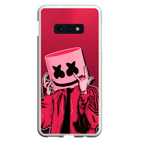 Чехол для Samsung S10E с принтом Marshmello Rock в Екатеринбурге, Силикон | Область печати: задняя сторона чехла, без боковых панелей | Тематика изображения на принте: dj | fortnitemarshmello | marshmello | music | rock | диджей | зефир | знаменитость | маршмэллоу | музыка | музыкант