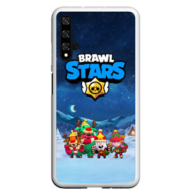 Чехол для Honor 20 с принтом Новогодний Brawl Stars в Екатеринбурге, Силикон | Область печати: задняя сторона чехла, без боковых панелей | Тематика изображения на принте: brawl stars | brawl stars 8 bit | brawl stars crow | brawl stars crow phoenix | brawl stars l | brawl stars leon | brawl stars leon shark | brawl stars nita | brawl stars robot spike | brawl stars spike | бравл старс | бравла старс | браво с