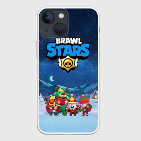 Чехол для iPhone 13 mini с принтом Новогодний Brawl Stars в Екатеринбурге,  |  | brawl stars | brawl stars 8 bit | brawl stars crow | brawl stars crow phoenix | brawl stars l | brawl stars leon | brawl stars leon shark | brawl stars nita | brawl stars robot spike | brawl stars spike | бравл старс | бравла старс | браво с