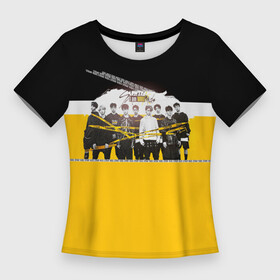 Женская футболка 3D Slim с принтом Stray Kids в Екатеринбурге,  |  | 3racha | i.n | jyp nation | k pop | kpop | skz | stray kids | к поп | кпоп | ли ноу | скз | страй кидс | стрэй кидс | сынмина | уджин | феликса | хана | хёнджина | чана | чанбина