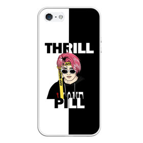 Чехол для iPhone 5/5S матовый с принтом Thrill pill в Екатеринбурге, Силикон | Область печати: задняя сторона чехла, без боковых панелей | Тематика изображения на принте: pill | thrill | thrill pill | пилл | тимур самедов | трилл | трилл пилл