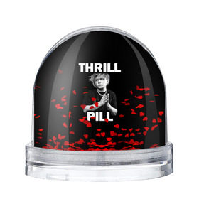Снежный шар с принтом Thrill pill в Екатеринбурге, Пластик | Изображение внутри шара печатается на глянцевой фотобумаге с двух сторон | pill | thrill | thrill pill | пилл | тимур самедов | трилл | трилл пилл