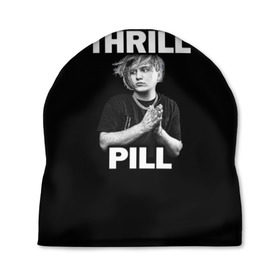 Шапка 3D с принтом Thrill pill в Екатеринбурге, 100% полиэстер | универсальный размер, печать по всей поверхности изделия | pill | thrill | thrill pill | пилл | тимур самедов | трилл | трилл пилл