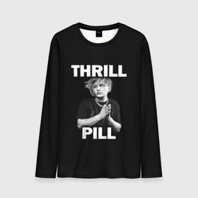 Мужской лонгслив 3D с принтом Thrill pill в Екатеринбурге, 100% полиэстер | длинные рукава, круглый вырез горловины, полуприлегающий силуэт | pill | thrill | thrill pill | пилл | тимур самедов | трилл | трилл пилл