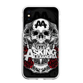 Чехол для iPhone XS Max матовый с принтом Asking Alexandria в Екатеринбурге, Силикон | Область печати: задняя сторона чехла, без боковых панелей | asking alexandria | аскинг александриа | группы | метал | музыка | рок | хэви метал | электроникор