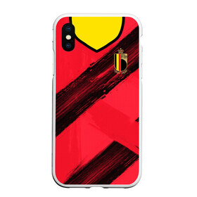 Чехол для iPhone XS Max матовый с принтом Belgium home EURO 2020 в Екатеринбурге, Силикон | Область печати: задняя сторона чехла, без боковых панелей | Тематика изображения на принте: belgium | champion | championship | euro | tdrfifa19 | uefa | евро | уефа | чемпиона европы