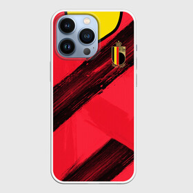 Чехол для iPhone 13 Pro с принтом Belgium home EURO 2020 в Екатеринбурге,  |  | Тематика изображения на принте: belgium | champion | championship | euro | tdrfifa19 | uefa | евро | уефа | чемпиона европы