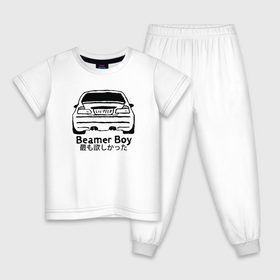 Детская пижама хлопок с принтом Beamer boy в Екатеринбурге, 100% хлопок |  брюки и футболка прямого кроя, без карманов, на брюках мягкая резинка на поясе и по низу штанин
 | Тематика изображения на принте: beamer | beamer boy | bmw | lil | lil peep | peep | rap