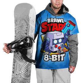 Накидка на куртку 3D с принтом BRAWL STARS 8-BIT в Екатеринбурге, 100% полиэстер |  | 8 bit | 8 бит | brawl stars | brawl stars 8 bit | brawler | бравл старз | бравлер