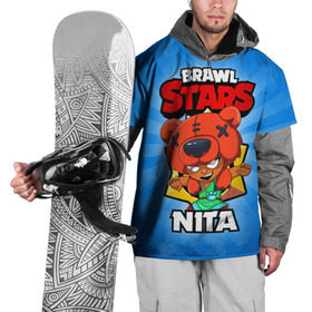 Накидка на куртку 3D с принтом BRAWL STARS NITA в Екатеринбурге, 100% полиэстер |  | brawl stars | brawl stars nita | brawler | nita | бравл старз | бравлер | нита
