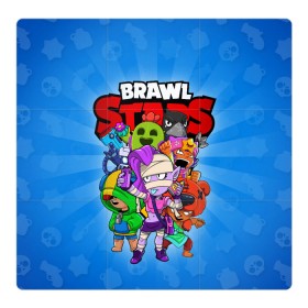 Магнитный плакат 3Х3 с принтом BRAWL STARS в Екатеринбурге, Полимерный материал с магнитным слоем | 9 деталей размером 9*9 см | 8 bit | 8 бит | brawl stars | brawler | crow | emz | leon | nita | sandy | spike | бравл старз | бравлер | ворон | леон | нита | спайк | сэнди | эмз