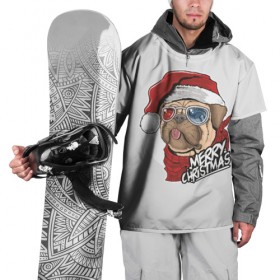 Накидка на куртку 3D с принтом Мопс Санта в Екатеринбурге, 100% полиэстер |  | 2020 | christmas | happy | merry | new year | pug | в подарок | мопс | новый год | пёс | поздравить | рождество | с наступающим | с новым годом | с рождеством | санта | собака | щенок