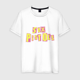 Мужская футболка хлопок с принтом Sex Pistols в Екатеринбурге, 100% хлопок | прямой крой, круглый вырез горловины, длина до линии бедер, слегка спущенное плечо. | punk | rock