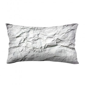 Подушка 3D антистресс с принтом Бумага в Екатеринбурге, наволочка — 100% полиэстер, наполнитель — вспененный полистирол | состоит из подушки и наволочки на молнии | минимализм | текстура бумаги