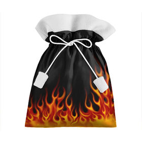 Подарочный 3D мешок с принтом Пламя Old School в Екатеринбурге, 100% полиэстер | Размер: 29*39 см | burn | fire | костер | нарисованный | огня | огонь | олдскул | пламени | пламя | пожар | пылает | рисованный огонь | языки