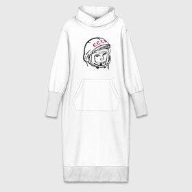 Платье удлиненное хлопок с принтом футболка ссср Гагарин в Екатеринбурге,  |  | гагарин | космос | ракета | ссср