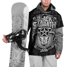 Накидка на куртку 3D с принтом Black Sabbath в Екатеринбурге, 100% полиэстер |  | black sabbath | hard rock | heavy metal | блэк сабат | группы | метал | музыка | оззи осборн | рок | хард рок | хэви метал