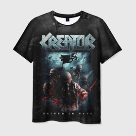 Мужская футболка 3D с принтом Kreator в Екатеринбурге, 100% полиэфир | прямой крой, круглый вырез горловины, длина до линии бедер | kreator | metal | готик метал | группы | дэт метала | индастриал метал | метал | музыка | рок | трэш метал