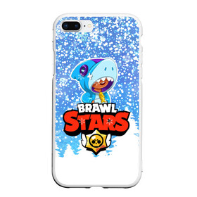 Чехол для iPhone 7Plus/8 Plus матовый с принтом Brawl Stars Леон Шарк в Екатеринбурге, Силикон | Область печати: задняя сторона чехла, без боковых панелей | 2020 | brawl | brawl stars | christmas | leon | new year | shark | stars | бравл старс | брол старс | зима | игра | леон | новогодний | новый год | рождество | снег | снежинки | шарк