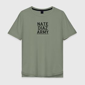 Мужская футболка хлопок Oversize с принтом NATE DIAZ ARMY в Екатеринбурге, 100% хлопок | свободный крой, круглый ворот, “спинка” длиннее передней части | нейт диаз nate diaz army стиль
спорт стоктон