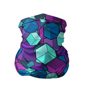 Бандана-труба 3D с принтом Кубы в Екатеринбурге, 100% полиэстер, ткань с особыми свойствами — Activecool | плотность 150‒180 г/м2; хорошо тянется, но сохраняет форму | абстрактно | абстрактные | абстрактный | абстрактным | абстракция | кубики | кубические | кубический | кубическое | кубы | неон | неонка | неоновые | разноцветные | светящиеся | цветное | цветные