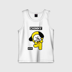 Детская майка хлопок с принтом CHIMMY BT21 в Екатеринбурге,  |  | Тематика изображения на принте: bt21 | bts | chimmy | cooky | koya | love yourself. | mang | rj | shooky | tata | бт21 | бтс