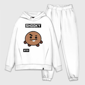 Мужской костюм хлопок OVERSIZE с принтом SHOOKY BT21 в Екатеринбурге,  |  | bt21 | bts | chimmy | cooky | koya | love yourself. | mang | rj | shooky | tata | бт21 | бтс