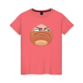 Женская футболка хлопок с принтом ОРЕХУС в Екатеринбурге, 100% хлопок | прямой крой, круглый вырез горловины, длина до линии бедер, слегка спущенное плечо | справедливо | справедливость | фруктовощи