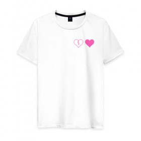 Мужская футболка хлопок с принтом Yungblud heart в Екатеринбурге, 100% хлопок | прямой крой, круглый вырез горловины, длина до линии бедер, слегка спущенное плечо. | Тематика изображения на принте: 