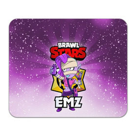 Коврик для мышки прямоугольный с принтом BRAWL STARS EMZ в Екатеринбурге, натуральный каучук | размер 230 х 185 мм; запечатка лицевой стороны | brawl stars | brawl stars emz | brawler | emz | бравл старз | бравлер | эмз