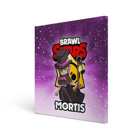 Холст квадратный с принтом BRAWL STARS MORTIS в Екатеринбурге, 100% ПВХ |  | brawl stars | brawl stars mortis | brawler | mortis | бравл старз | бравлер | мортис