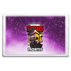 Магнит 45*70 с принтом BRAWL STARS MORTIS в Екатеринбурге, Пластик | Размер: 78*52 мм; Размер печати: 70*45 | Тематика изображения на принте: brawl stars | brawl stars mortis | brawler | mortis | бравл старз | бравлер | мортис