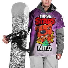 Накидка на куртку 3D с принтом BRAWL STARS NITA в Екатеринбурге, 100% полиэстер |  | Тематика изображения на принте: brawl stars | brawl stars nita | brawler | nita | бравл старз | бравлер | нита