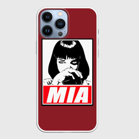 Чехол для iPhone 13 Pro Max с принтом MIA в Екатеринбурге,  |  | pulp | pulp fiction | quentin tarantino | tarantino | квентин тарантино | кино | криминальное чтиво | тарантино | тарентино | торентино | торрентино | фильм | чтиво