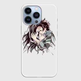 Чехол для iPhone 13 Pro с принтом Kimetsu no Yaiba поцелуйчики в Екатеринбурге,  |  | blade of demon | demon slayer | kimetsu no yaiba | nezuko | tanjiro | клинок | рассекающий демонов