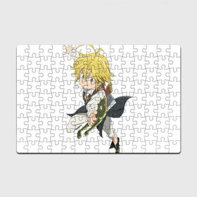 Пазл магнитный 126 элементов с принтом Meliodas в Екатеринбурге, полимерный материал с магнитным слоем | 126 деталей, размер изделия —  180*270 мм | deadly | dragon | meliodafu | meliodas | seven | sins | wrath | гнев | грехов | дракон | мелиодас | семь