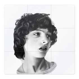 Магнитный плакат 3Х3 с принтом finn wolfhard в Екатеринбурге, Полимерный материал с магнитным слоем | 9 деталей размером 9*9 см | Тематика изображения на принте: finn wolfhard | очень странные дела | финн вулфард