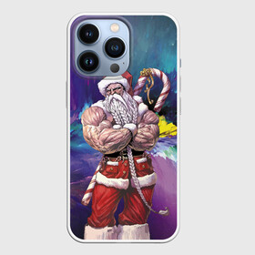 Чехол для iPhone 13 Pro с принтом Крутой дед в Екатеринбурге,  |  | beard | brawn | caftan | cap | element | moustache | new year | santa claus | борода | дед мороз | кафтан | мускулы | новый год | санта клаус | стихия | усы | шапка