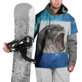 Накидка на куртку 3D с принтом Тюлень в Екатеринбурге, 100% полиэстер |  | Тематика изображения на принте: животное | забавный | мем | тюлень | я