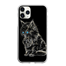 Чехол для iPhone 11 Pro Max матовый с принтом Пушистый котёнок в Екатеринбурге, Силикон |  | Тематика изображения на принте: животные | зверёк | кот | котёнок | милашка | няшка | счастье