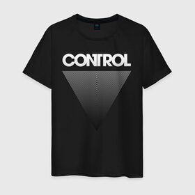 Мужская футболка хлопок с принтом Control в Екатеринбурге, 100% хлопок | прямой крой, круглый вырез горловины, длина до линии бедер, слегка спущенное плечо. | control | джесси | игра | контрол