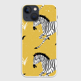 Чехол для iPhone 13 mini с принтом Зебра АРТ в Екатеринбурге,  |  | Тематика изображения на принте: animals | zebra | животные | зебра