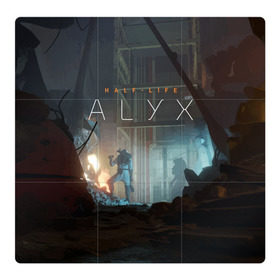 Магнитный плакат 3Х3 с принтом HALF-LIFE: ALYX в Екатеринбурге, Полимерный материал с магнитным слоем | 9 деталей размером 9*9 см | Тематика изображения на принте: alex | alyx | freeman | g man | gman | gordon | half | half life | halflife | life | valve | алекс | аликс | вальв | вэльв | гордон | джи | лайф | мен | фримен | халф | халф лайф | халфлайф