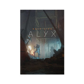 Обложка для паспорта матовая кожа с принтом HALF-LIFE: ALYX в Екатеринбурге, натуральная матовая кожа | размер 19,3 х 13,7 см; прозрачные пластиковые крепления | alex | alyx | freeman | g man | gman | gordon | half | half life | halflife | life | valve | алекс | аликс | вальв | вэльв | гордон | джи | лайф | мен | фримен | халф | халф лайф | халфлайф