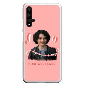 Чехол для Honor 20 с принтом finn wolfhard в Екатеринбурге, Силикон | Область печати: задняя сторона чехла, без боковых панелей | finn wolfhard | очень странные дела | финн вулфард