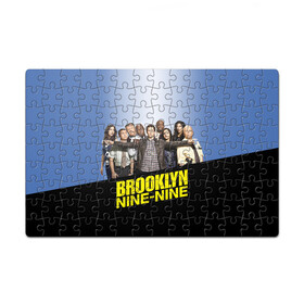 Пазл магнитный 126 элементов с принтом Brooklyn Nine-Nine в Екатеринбурге, полимерный материал с магнитным слоем | 126 деталей, размер изделия —  180*270 мм | 9 9 | 99 | andy | beatriz | brooklyn | detective | diaz | jake | nine nine | peralta | rosa | samberg | stephanie | беатрис | бруклин | детектив | джейк | перальта | роза | стефани | сэмберг | энди